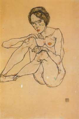 Egon Schiele Nude Woman (mk12) oil painting picture